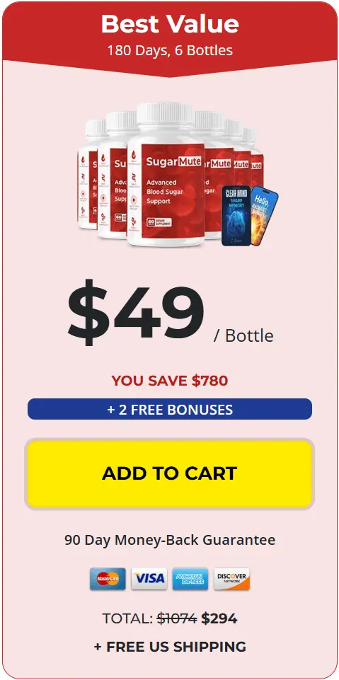 Sugar Mute buy 6 Bottle